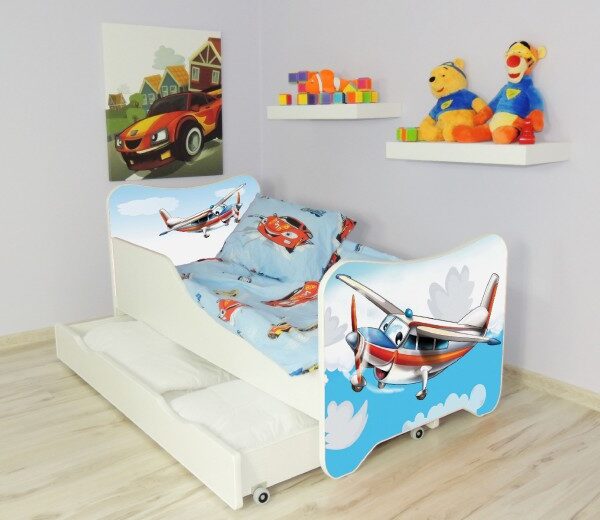 drveni krevet za decu avion